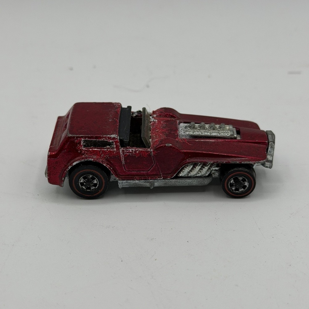Vintage Hot Wheels Redline‎ 1970 The Hood Metallic Red Diecast Car Sunroof Opens
